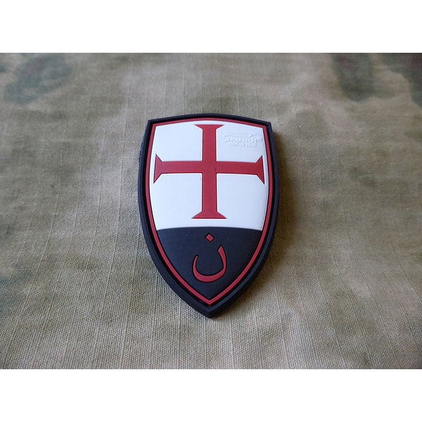 JTG Crusader Shield Patch, fullcolor / JTG 3D Rubber Patch