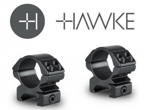 HAWKE 25,4mm Ringmontage Niedrig für Weaver Schiene Zielfernrohr Halterung